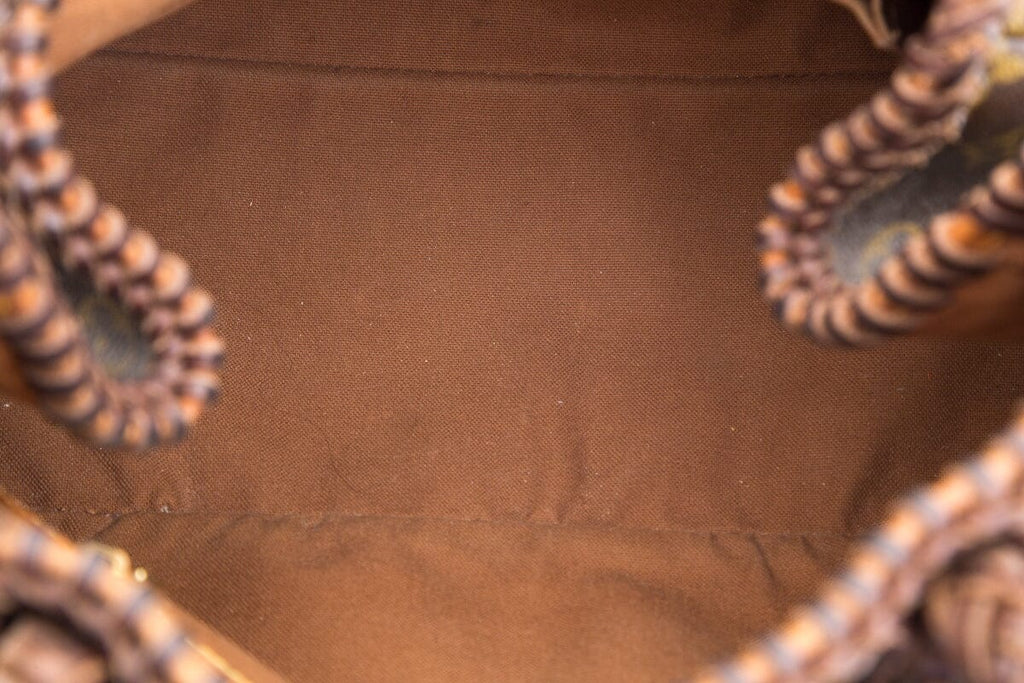 Louis Vuitton Brown Canvas Monogram Revamped Fringe Handbag
