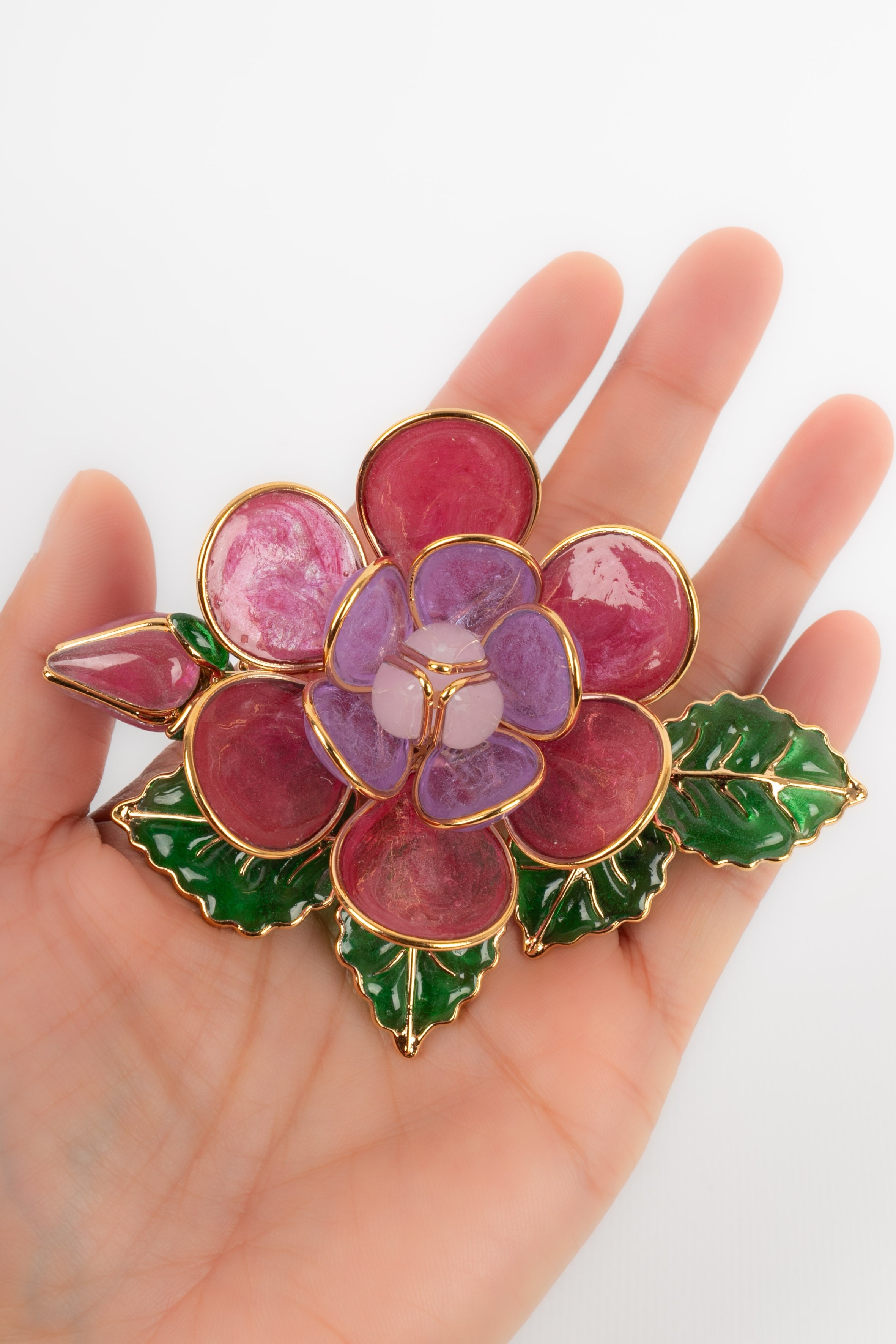 Broche / Pendentif en pÃƒÆ’Ã‚Â¢te de verre Augustine