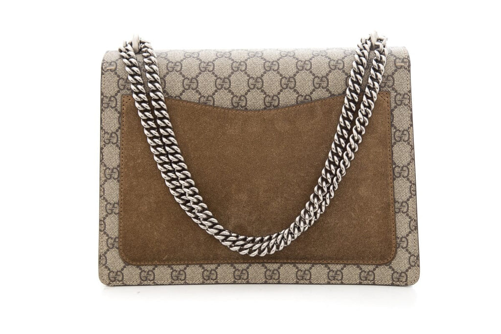 Gucci Dionysus Beige & Ebony GG Monogram Medium Handbag