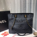 CHL Deauville Chain Shoulder Tote Bag Dark Grey For Women, Women’s Handbags, Shoulder Bags 13.3in/34cm A66939