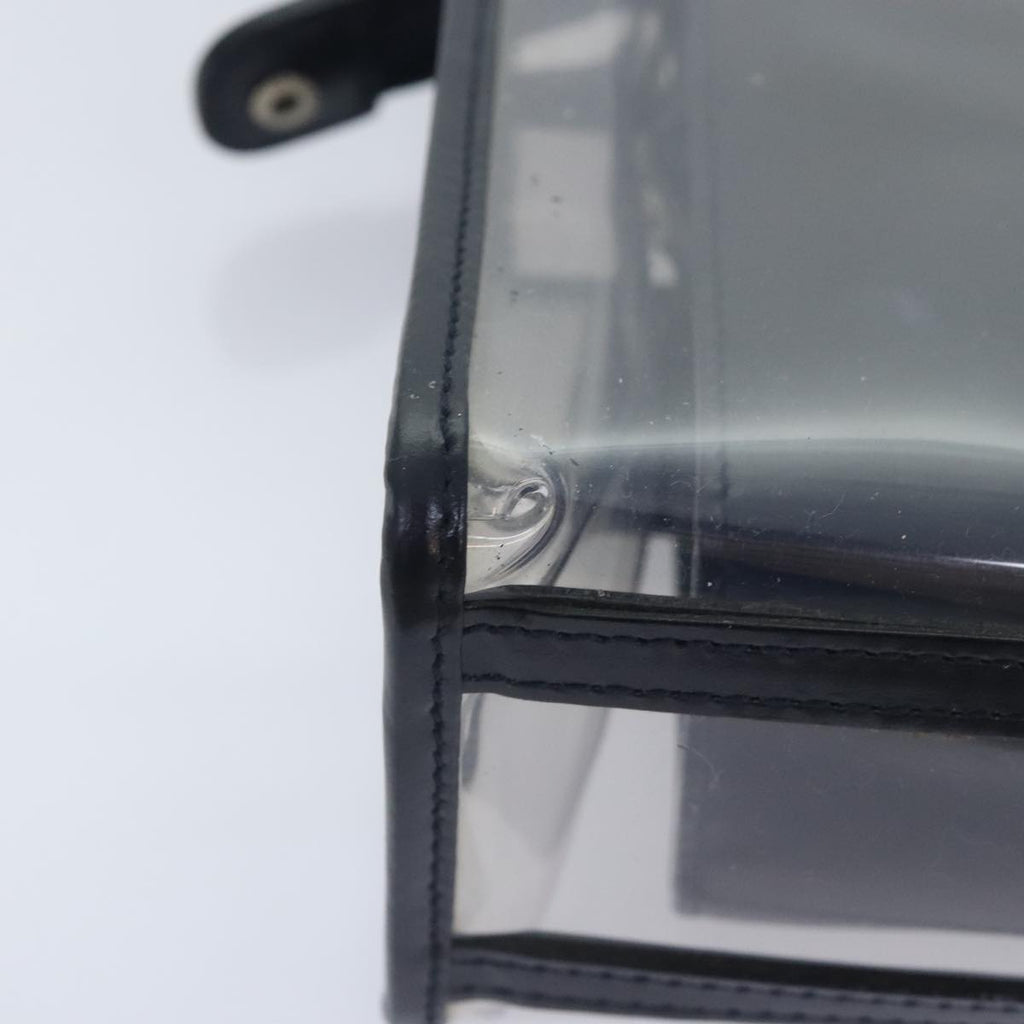 GUCCI Clutch Bag Vinyl Clear Black Silver 039 2058 0719 5 91030