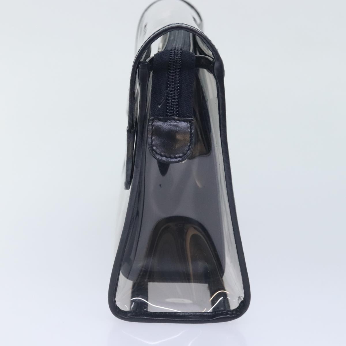 GUCCI Clutch Bag Vinyl Clear Black Silver 039 2058 0719 5 91030