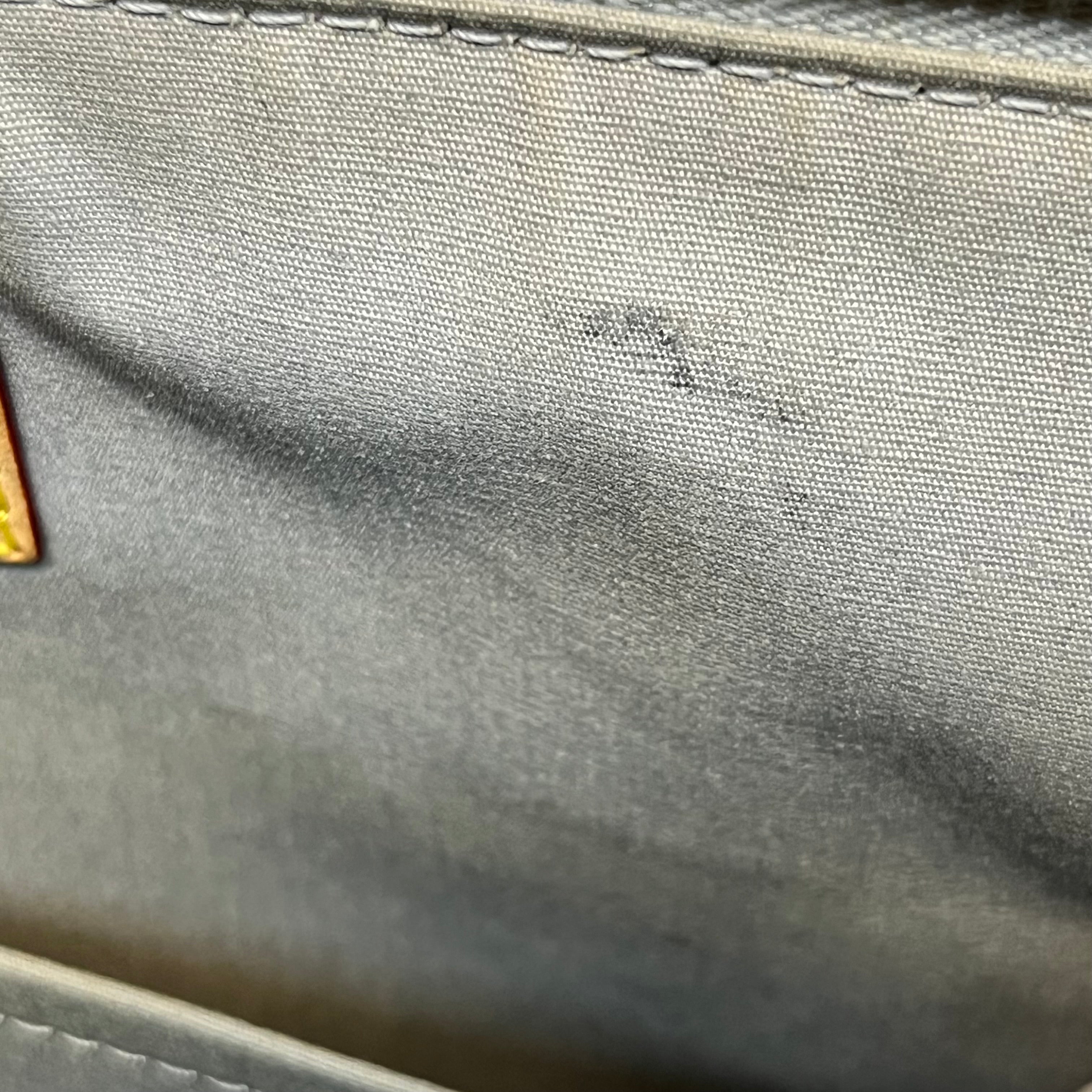 LOUIS VUITTON Bellevue PM Silver Monogram Miroir Tote Bag