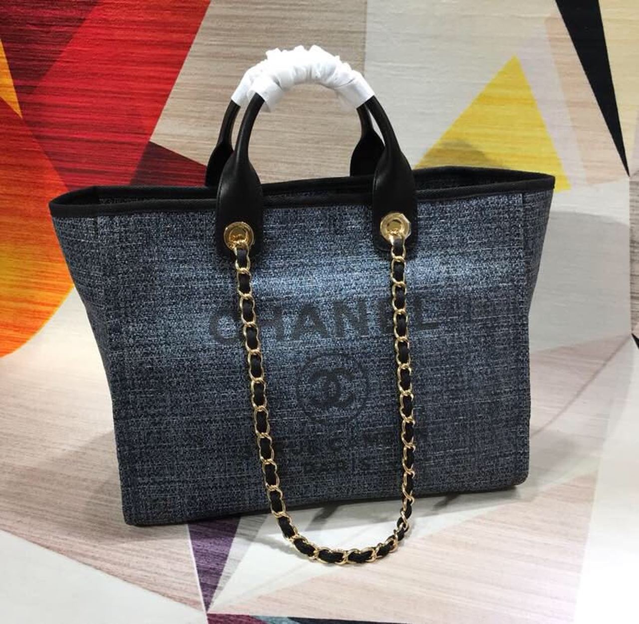 CHL Deauville Tote 38cm Black/Dark For Women A66941
