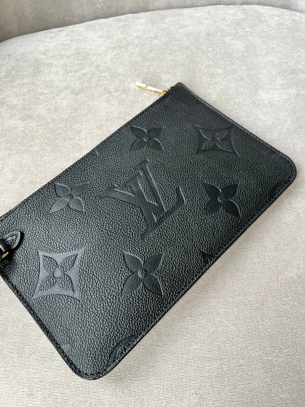 Louis Vuitton Pouch (from Neverfull) Black Empreinte