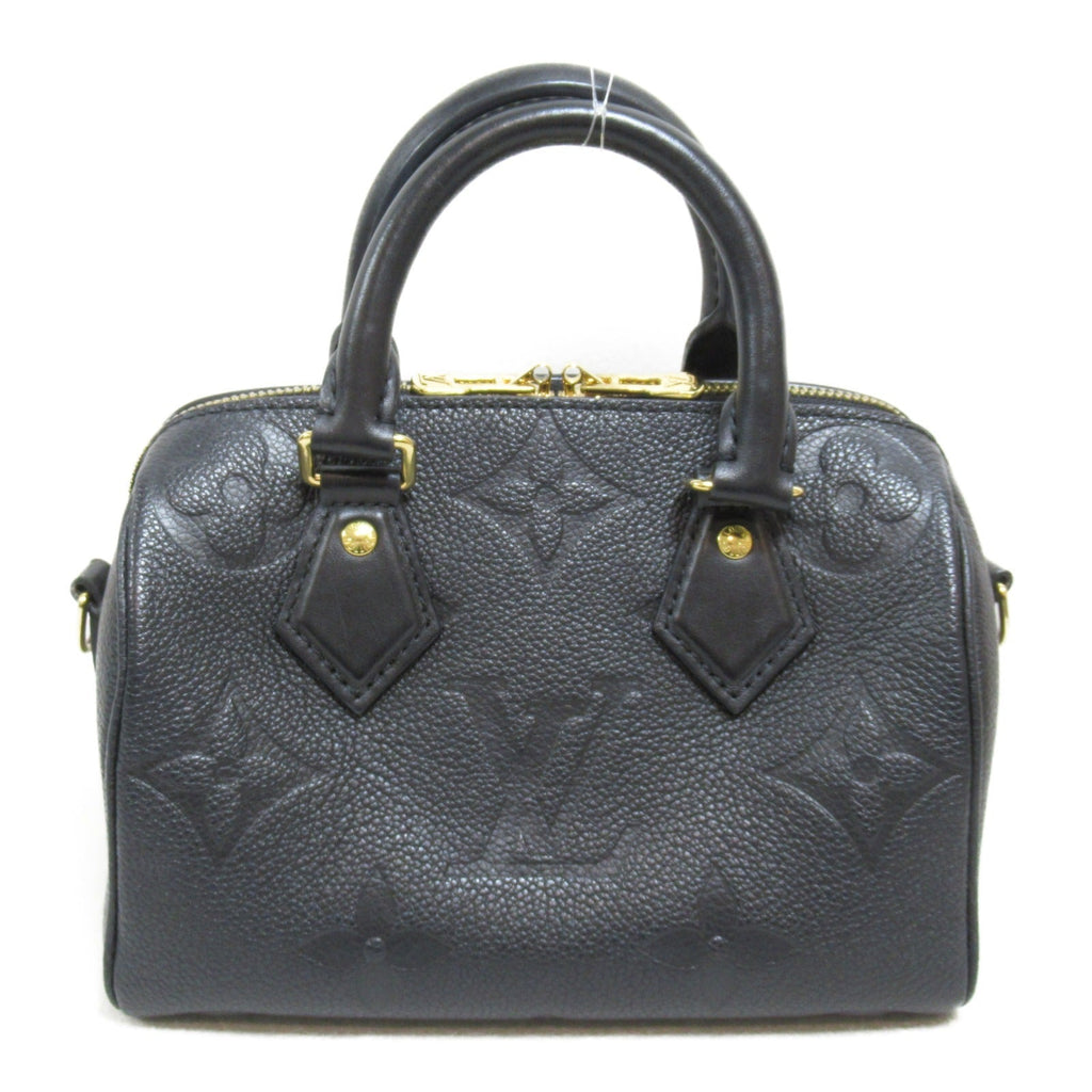 Louis Vuitton Speedy Bandrier 20 2w Shoulder Bag 2way Shoulder Bag Leather Monogram Emplant  Black M58953