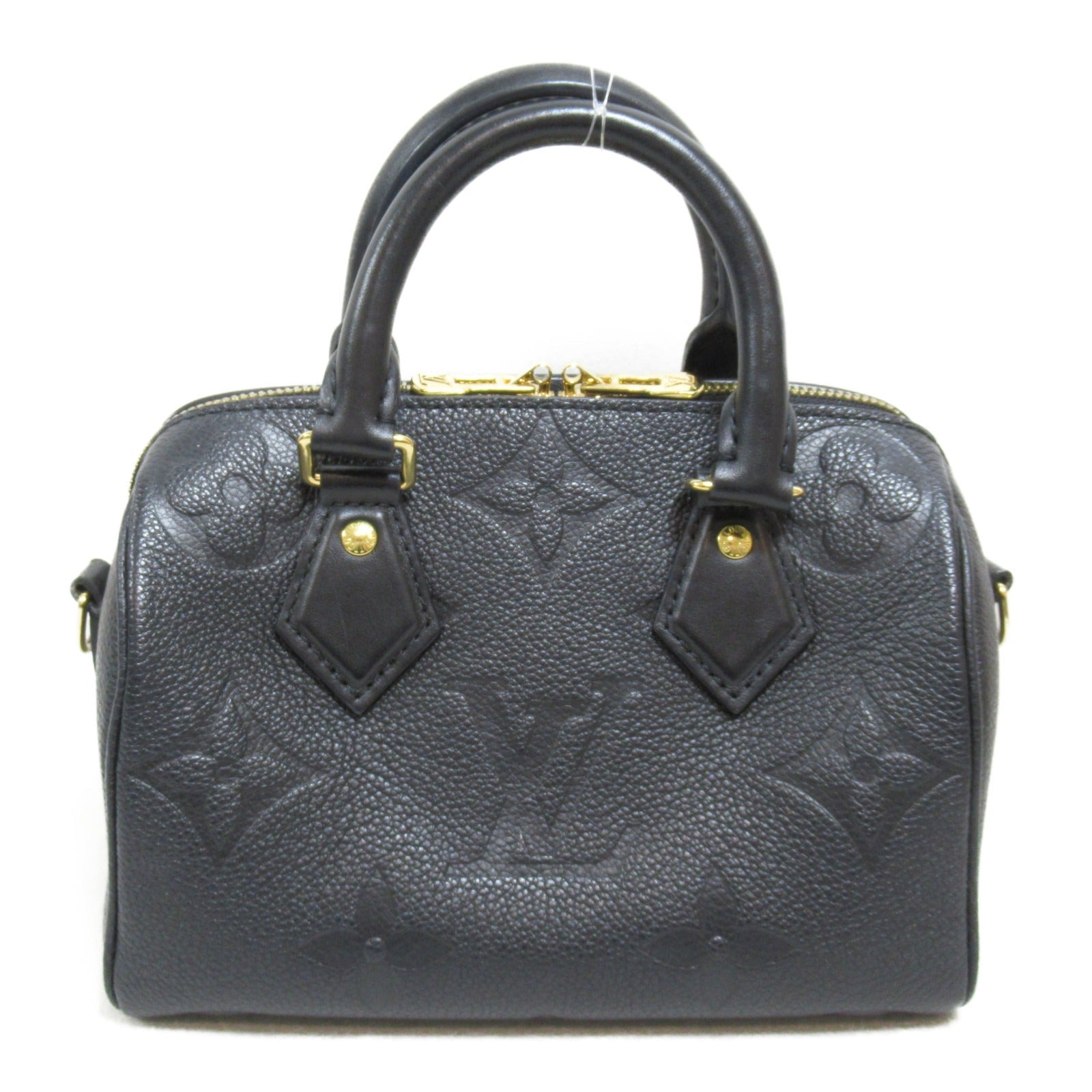 Louis Vuitton Speedy Bandrier 20 2w Shoulder Bag 2way Shoulder Bag Leather Monogram Emplant  Black M58953
