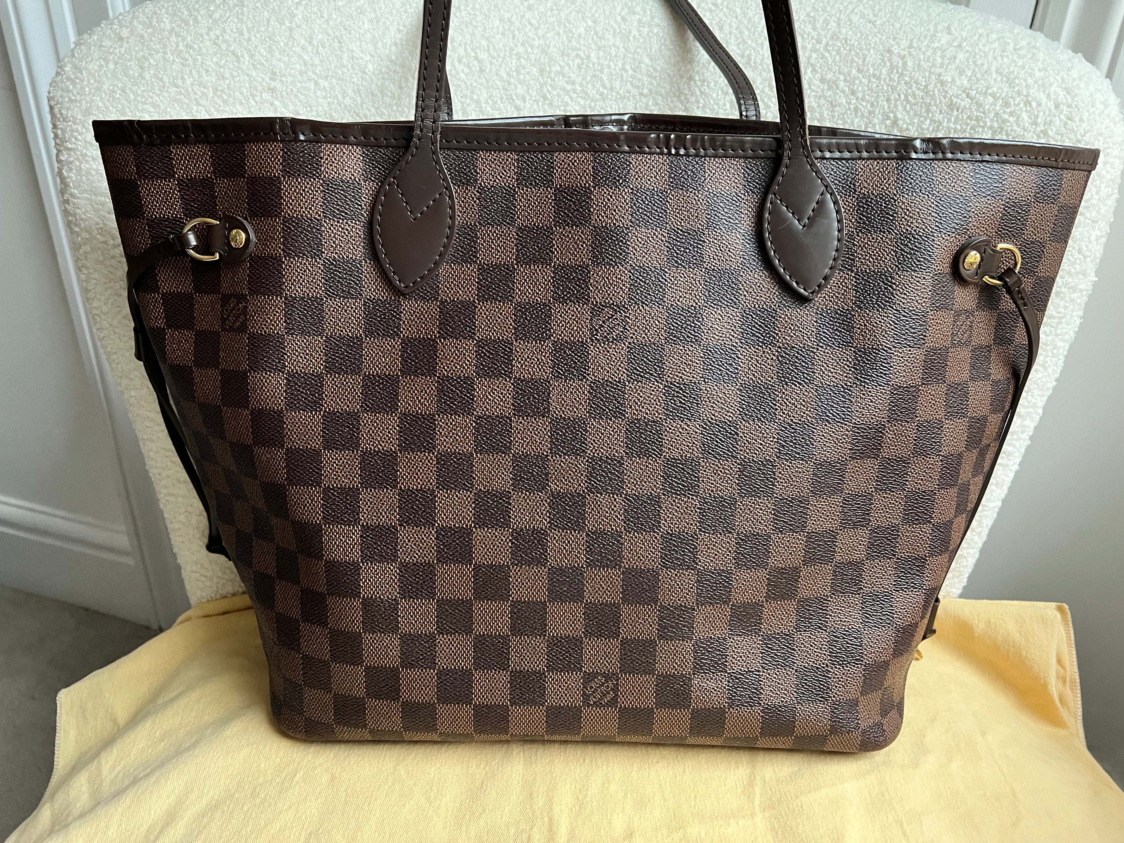 Louis Vuitton Neverfull MM Damier Ebene Cherry Interior (RRP £1,410)