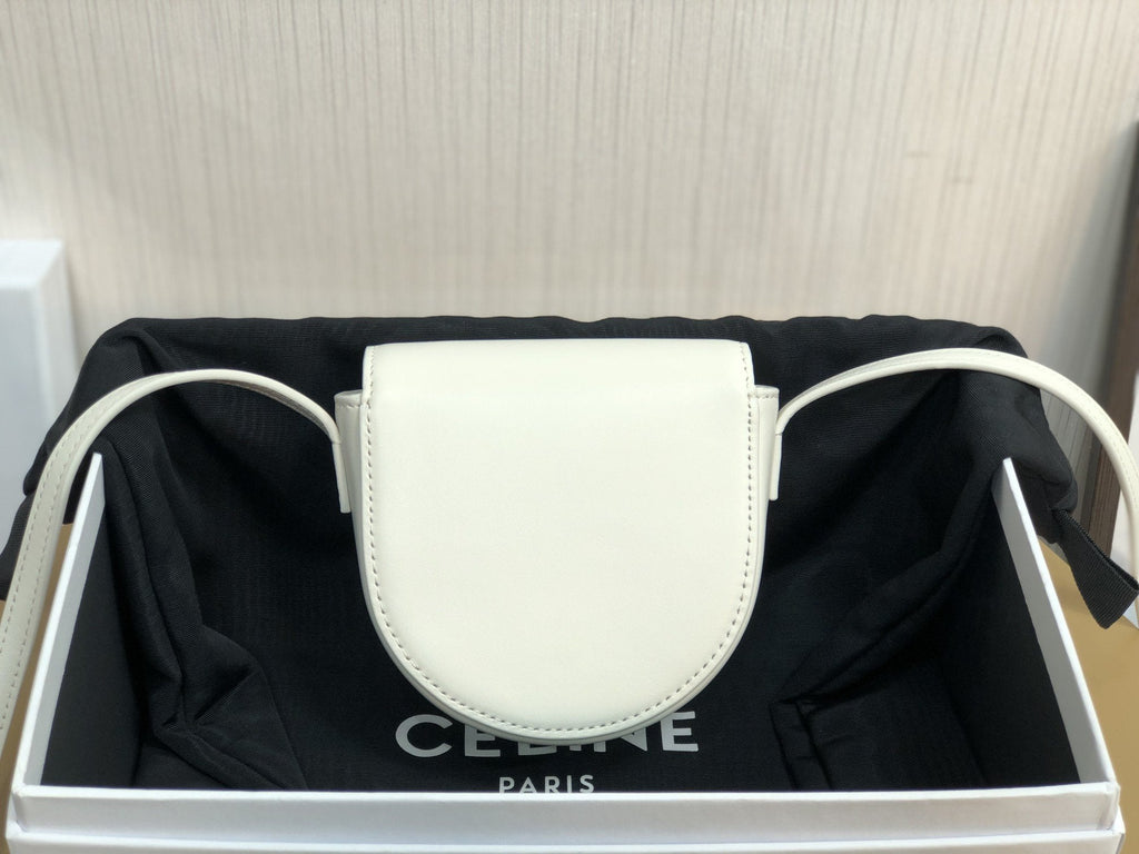 GLAMI Mini BesaGLAMI Cuir Triomphe White For Women 4in/11cm 10J303DPQ.01BC