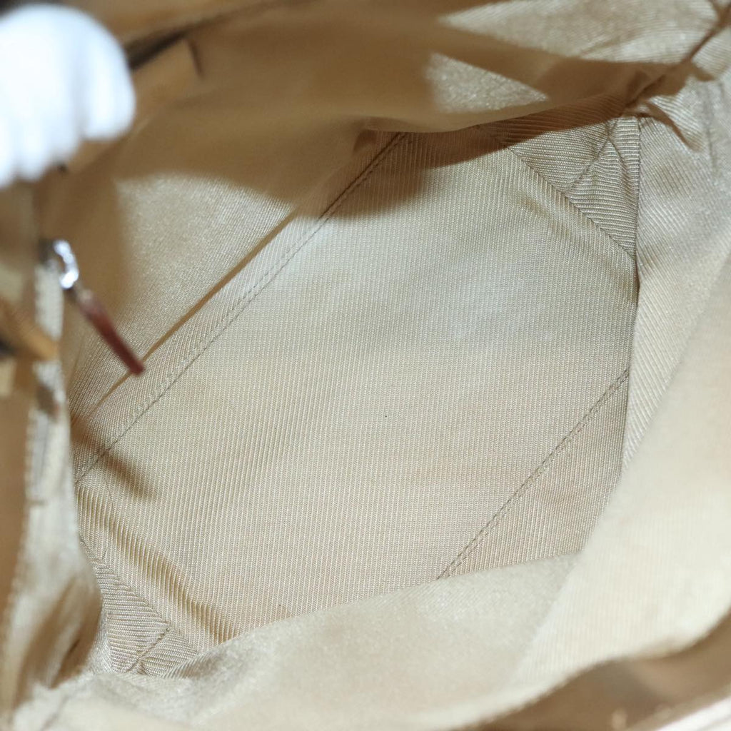 GUCCI GG Canvas Shoulder Bag Gold Tone Gold 0021099 91390