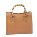 GUCCI Bamboo Hand Bag Leather Brown Gold 002 1186 0260 91413