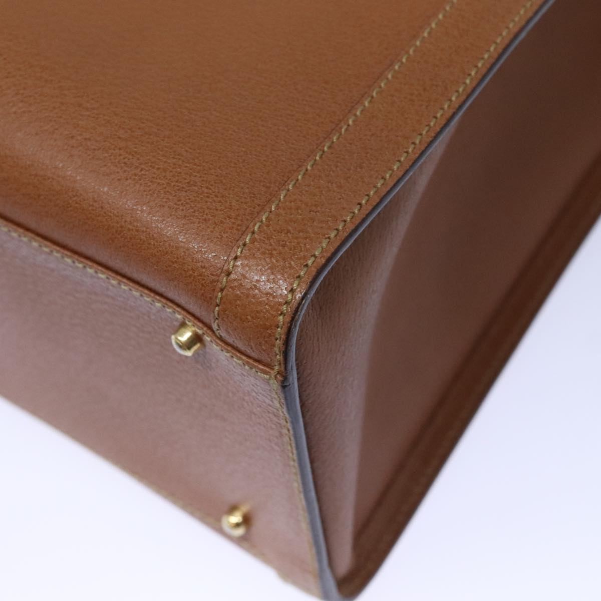 GUCCI Bamboo Hand Bag Leather Brown Gold 002 1186 0260 91413