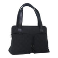 GUCCI GG Canvas Shoulder Bag Nylon Black 91479