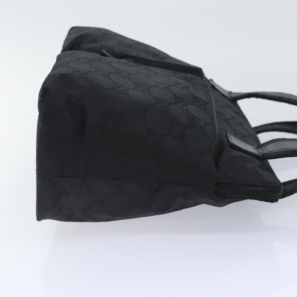 GUCCI GG Canvas Shoulder Bag Nylon Black 91479