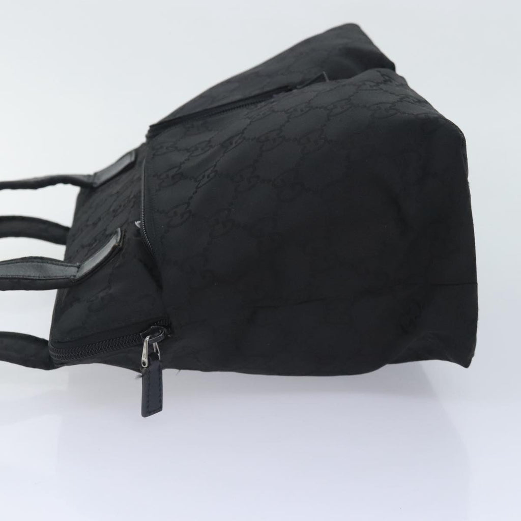 GUCCI GG Canvas Shoulder Bag Nylon Black 91479