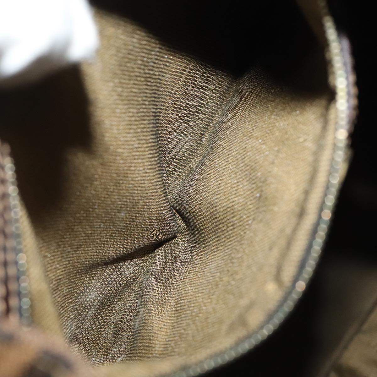 FENDI Zucca Canvas Backpack Brown Black gold 91551
