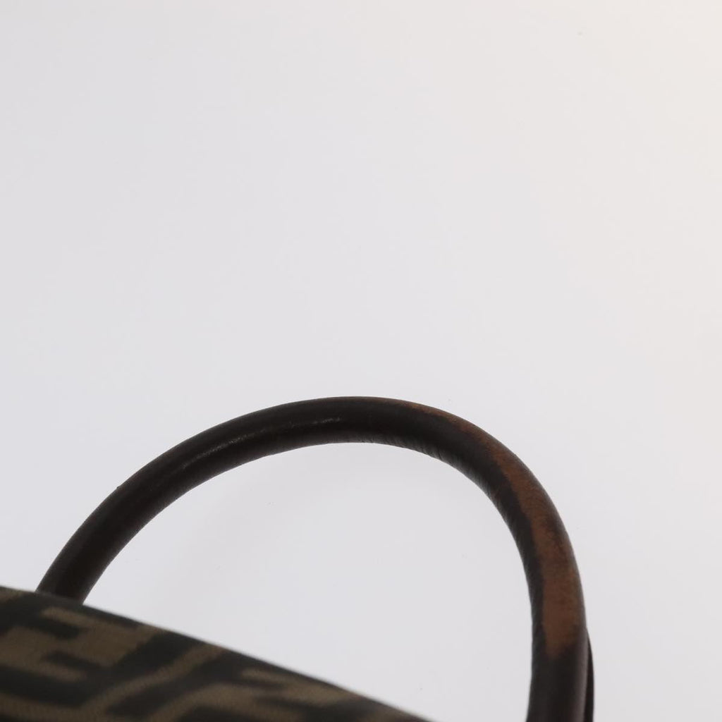 FENDI Zucca Canvas Backpack Brown Black gold 91551
