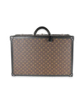 Louis Vuitton Monogram Macassar & Black Leather Alzer Trunk 60