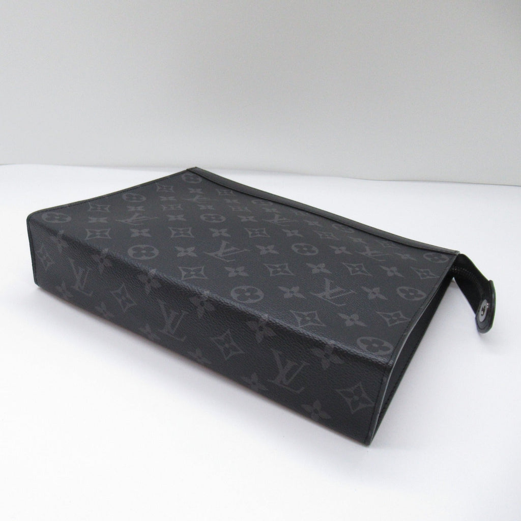 Louis Vuitton Louis Vuitton Poschet Voyager MM Clutch Clutch Bag PVC Coated Canvas Monogram Eclipse  Black M61692