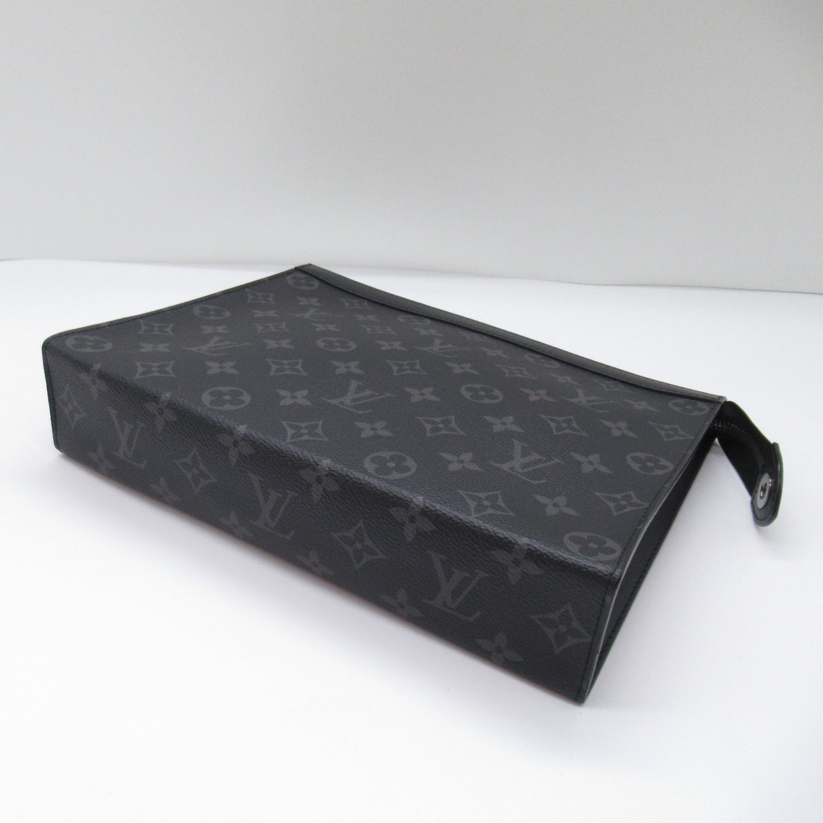 Louis Vuitton Louis Vuitton Poschet Voyager MM Clutch Clutch Bag PVC Coated Canvas Monogram Eclipse  Black M61692