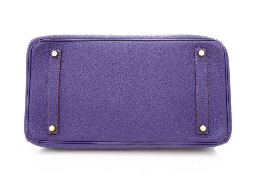 HermÃƒÆ’Ã‚Â¨s Ultra Violet 35CM Birkin in Togo Leather- With Key