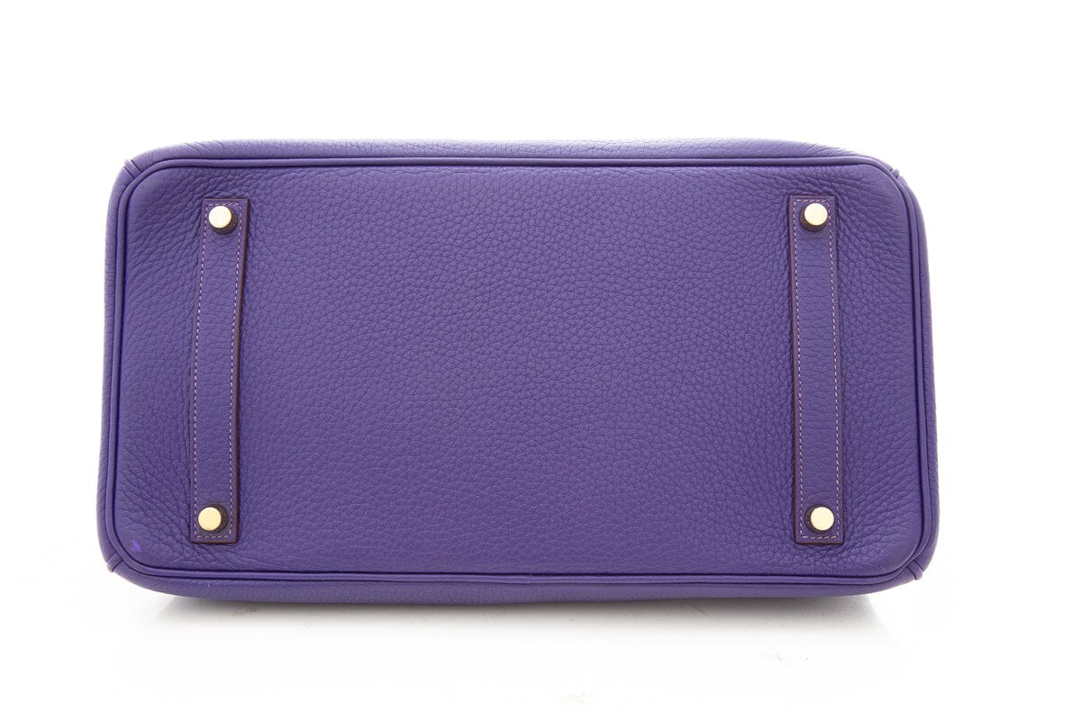 HermÃƒÆ’Ã‚Â¨s Ultra Violet 35CM Birkin in Togo Leather- With Key