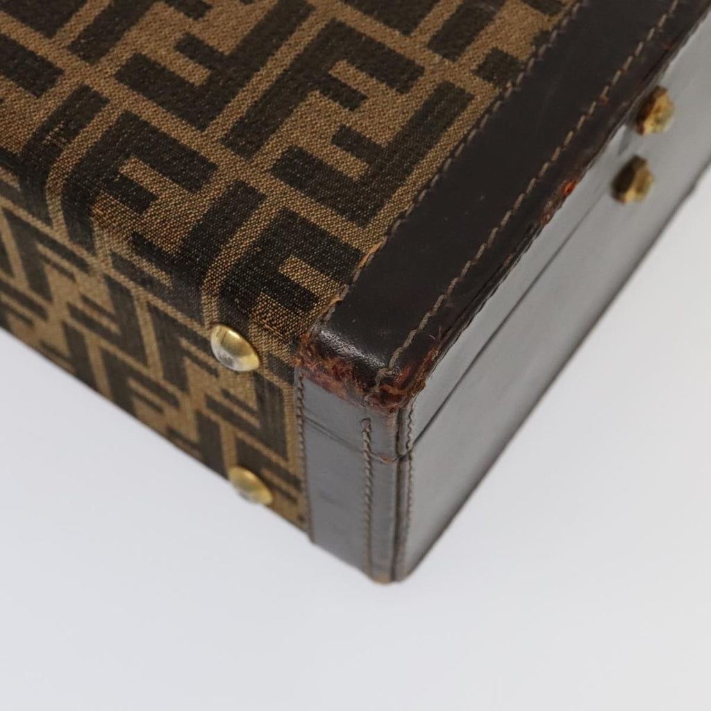 FENDI Zucca Canvas Trunk Brown 91631