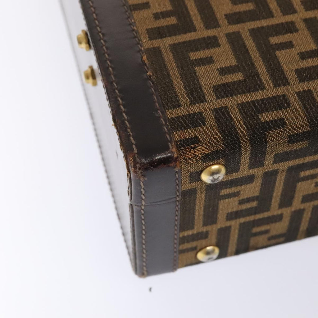 FENDI Zucca Canvas Trunk Brown 91631