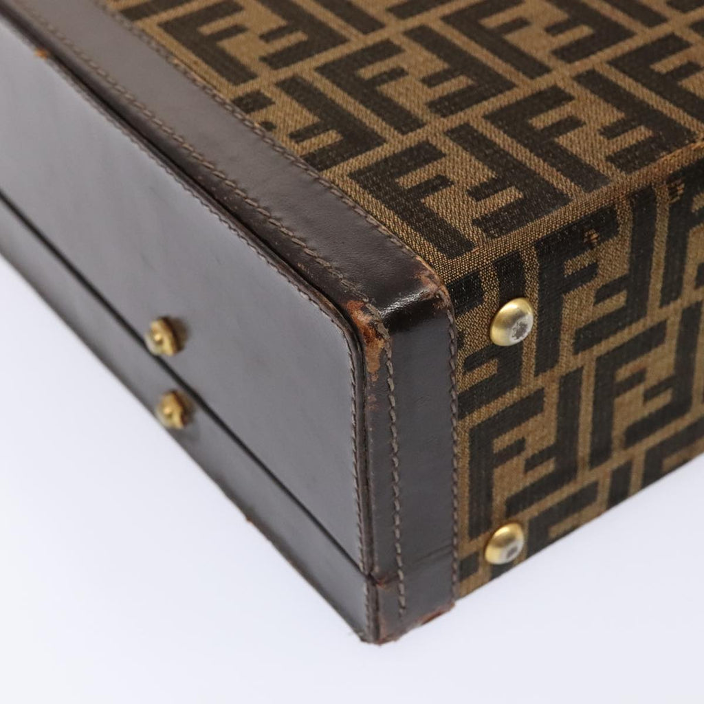 FENDI Zucca Canvas Trunk Brown 91631