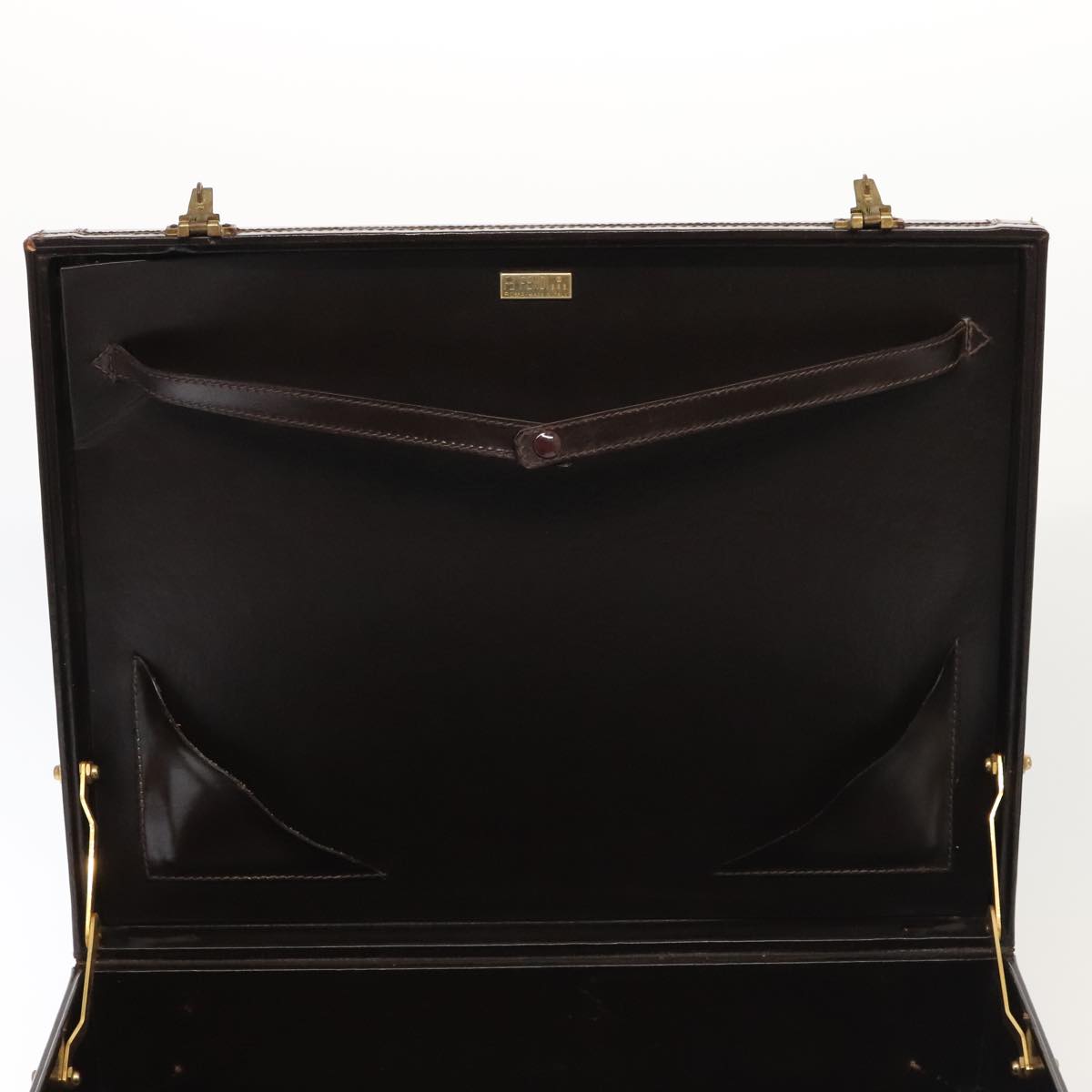 FENDI Zucca Canvas Trunk Brown 91631