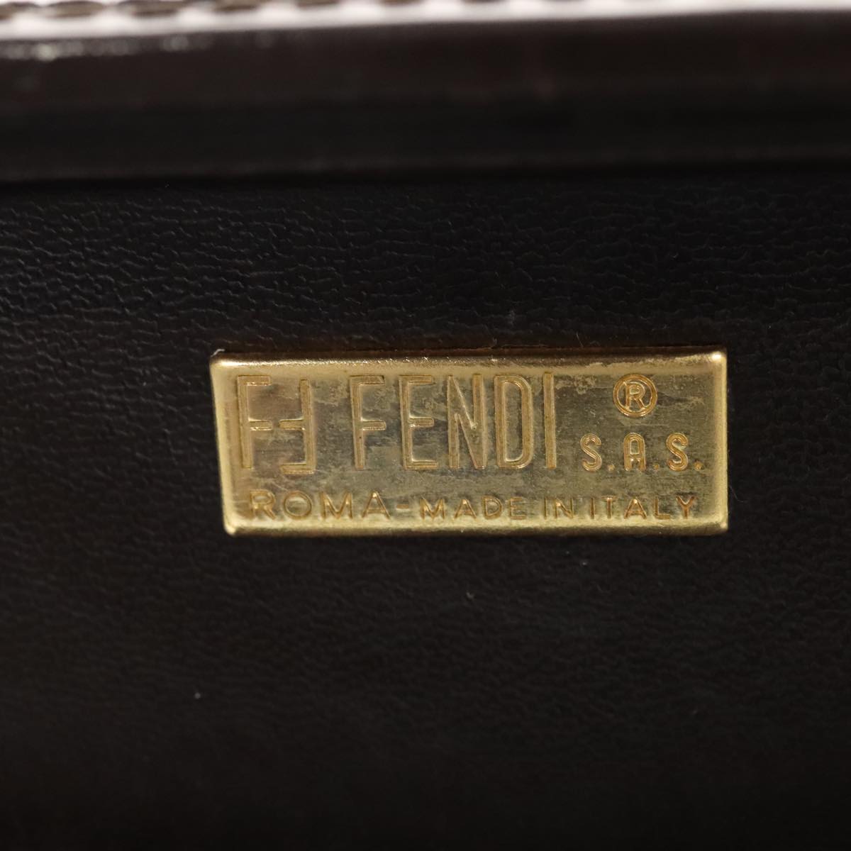 FENDI Zucca Canvas Trunk Brown 91631