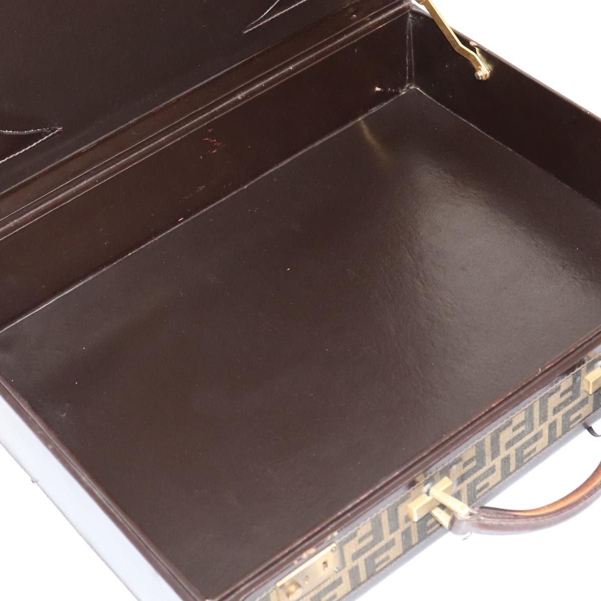 FENDI Zucca Canvas Trunk Brown 91631