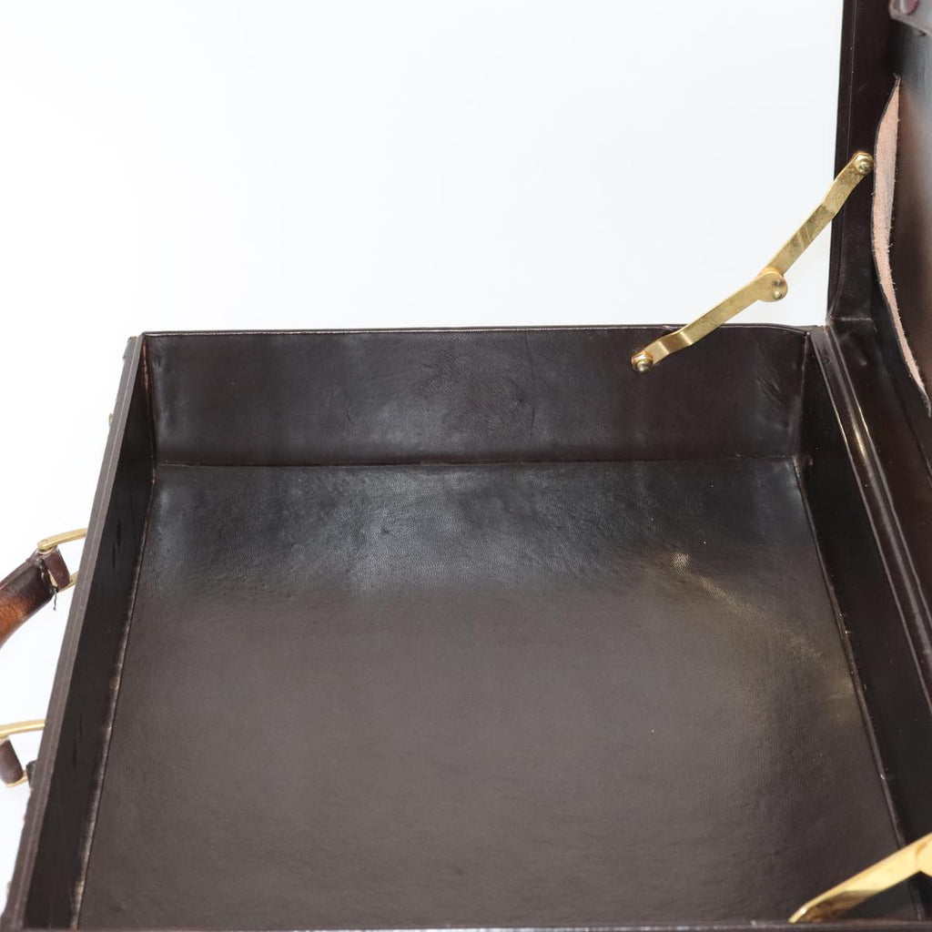 FENDI Zucca Canvas Trunk Brown 91631