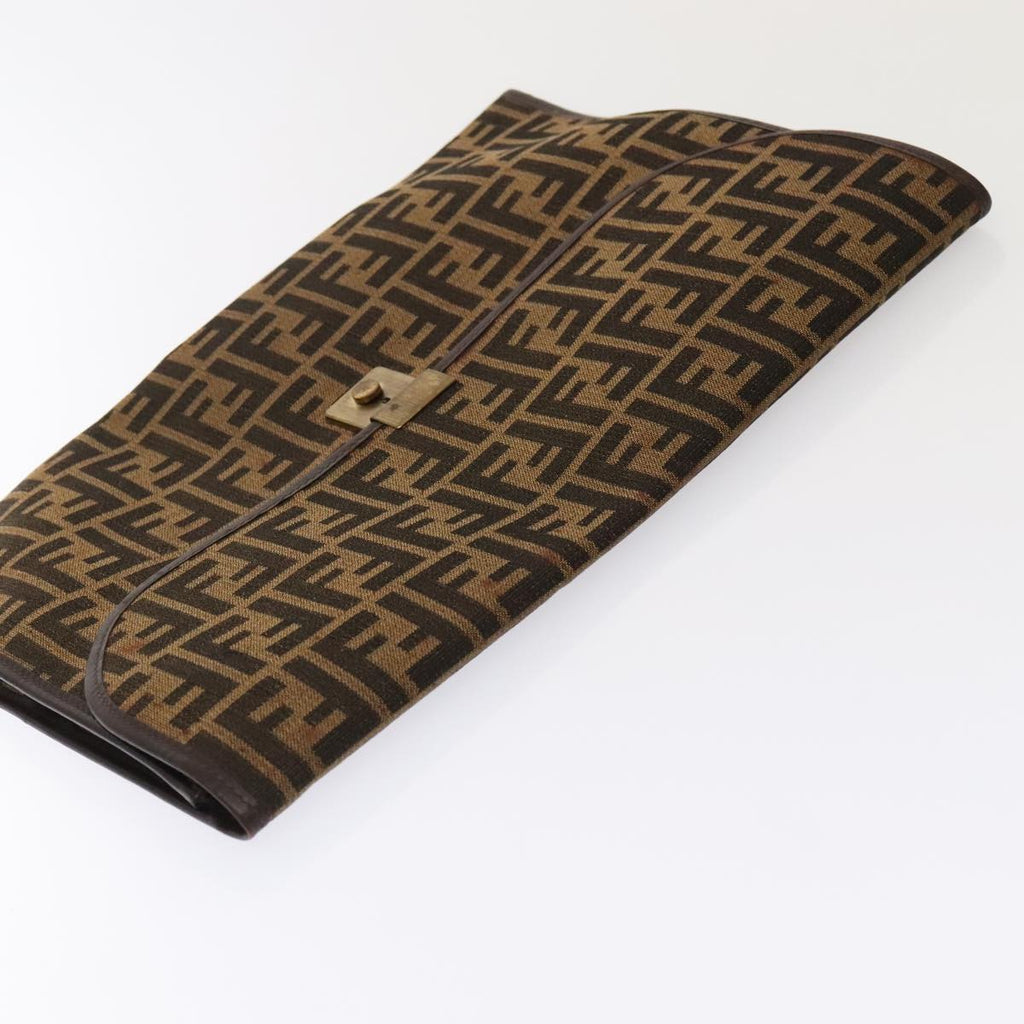 FENDI Zucca Canvas Trunk Brown 91631