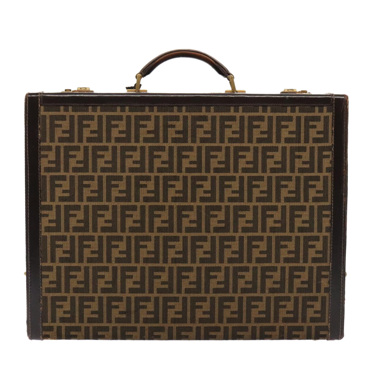 FENDI Zucca Canvas Trunk Brown 91631