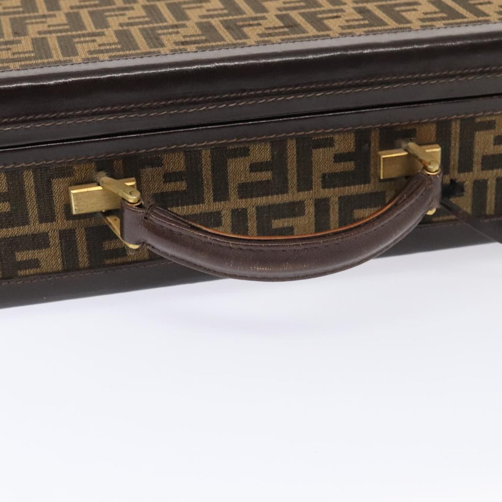 FENDI Zucca Canvas Trunk Brown 91631