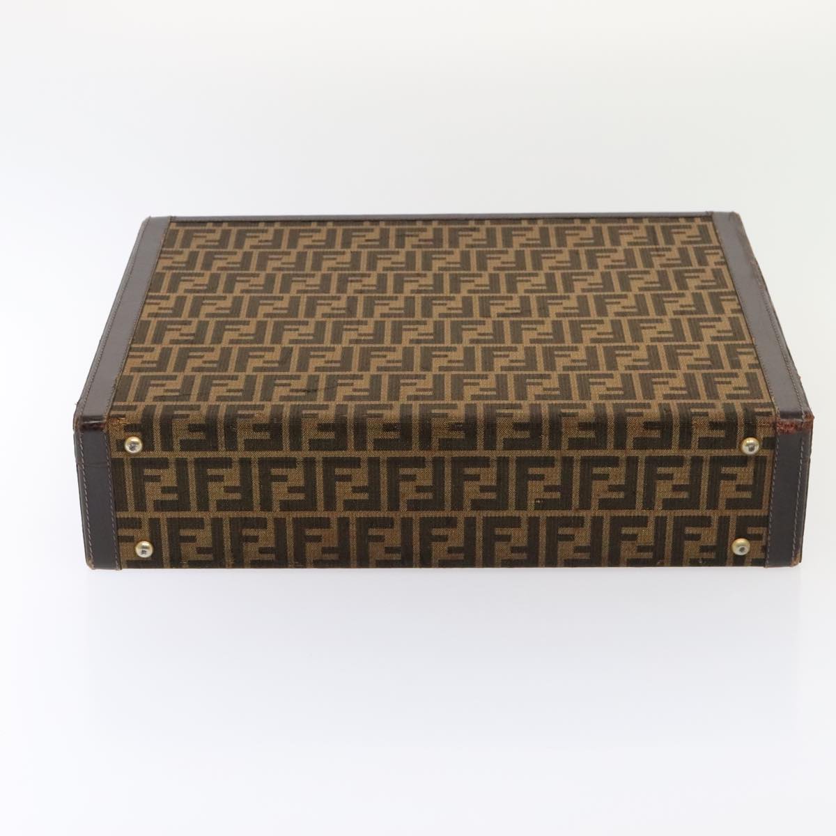FENDI Zucca Canvas Trunk Brown 91631