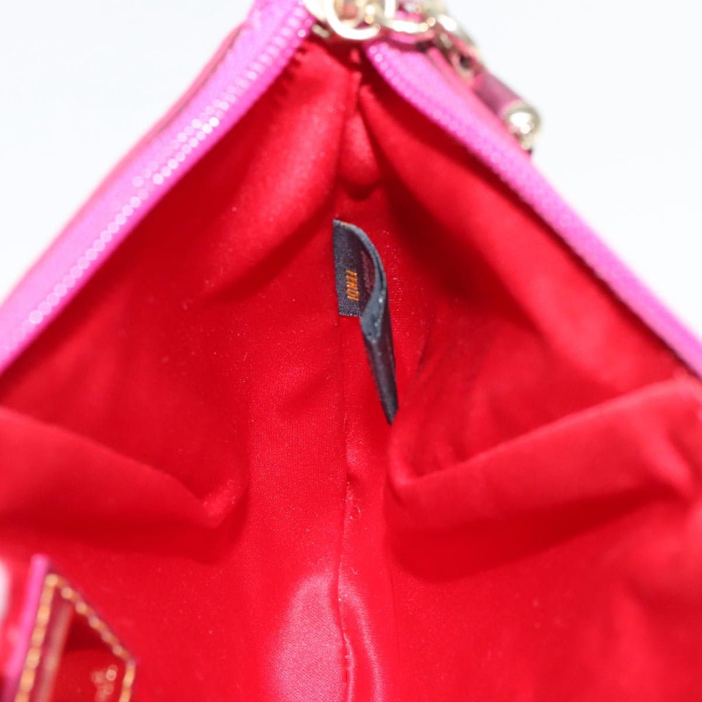 FENDI Zucchino Canvas Accessory Pouch Gold 91634