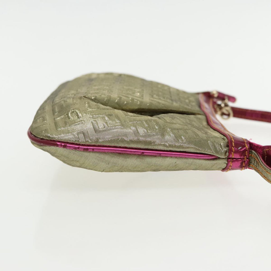 FENDI Zucchino Canvas Accessory Pouch Gold 91634