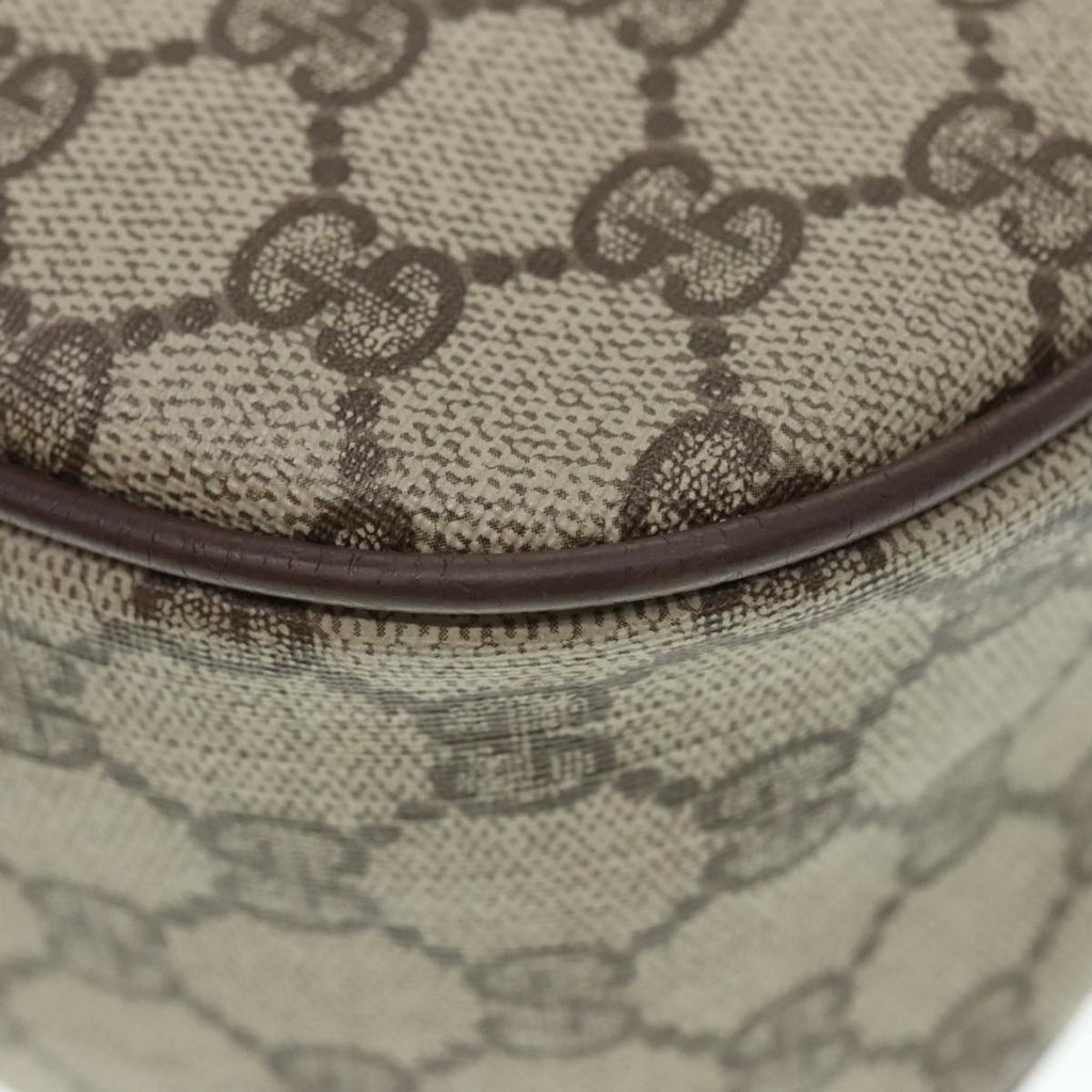 GUCCI GG Supreme Web Sherry Line Shoulder Bag PVC Beige 001 754 6177 91653