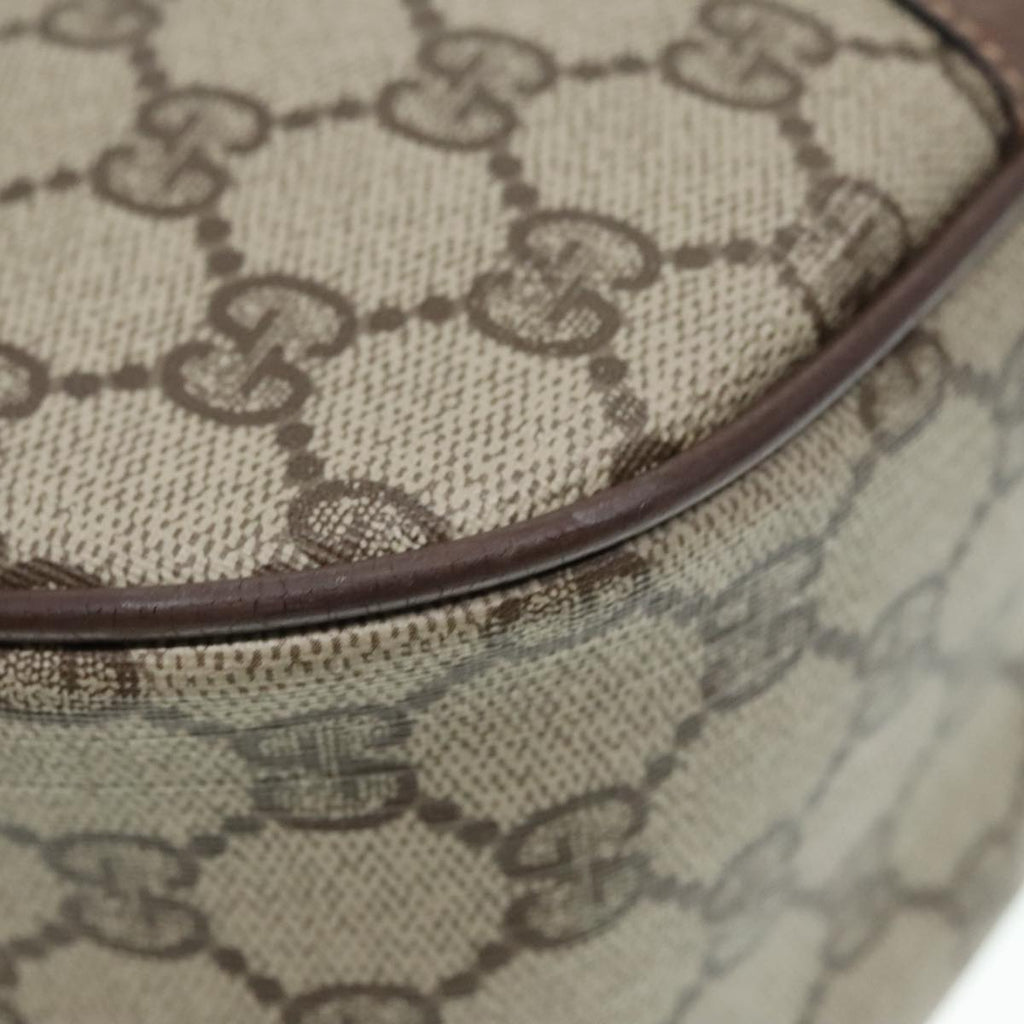 GUCCI GG Supreme Web Sherry Line Shoulder Bag PVC Beige 001 754 6177 91653