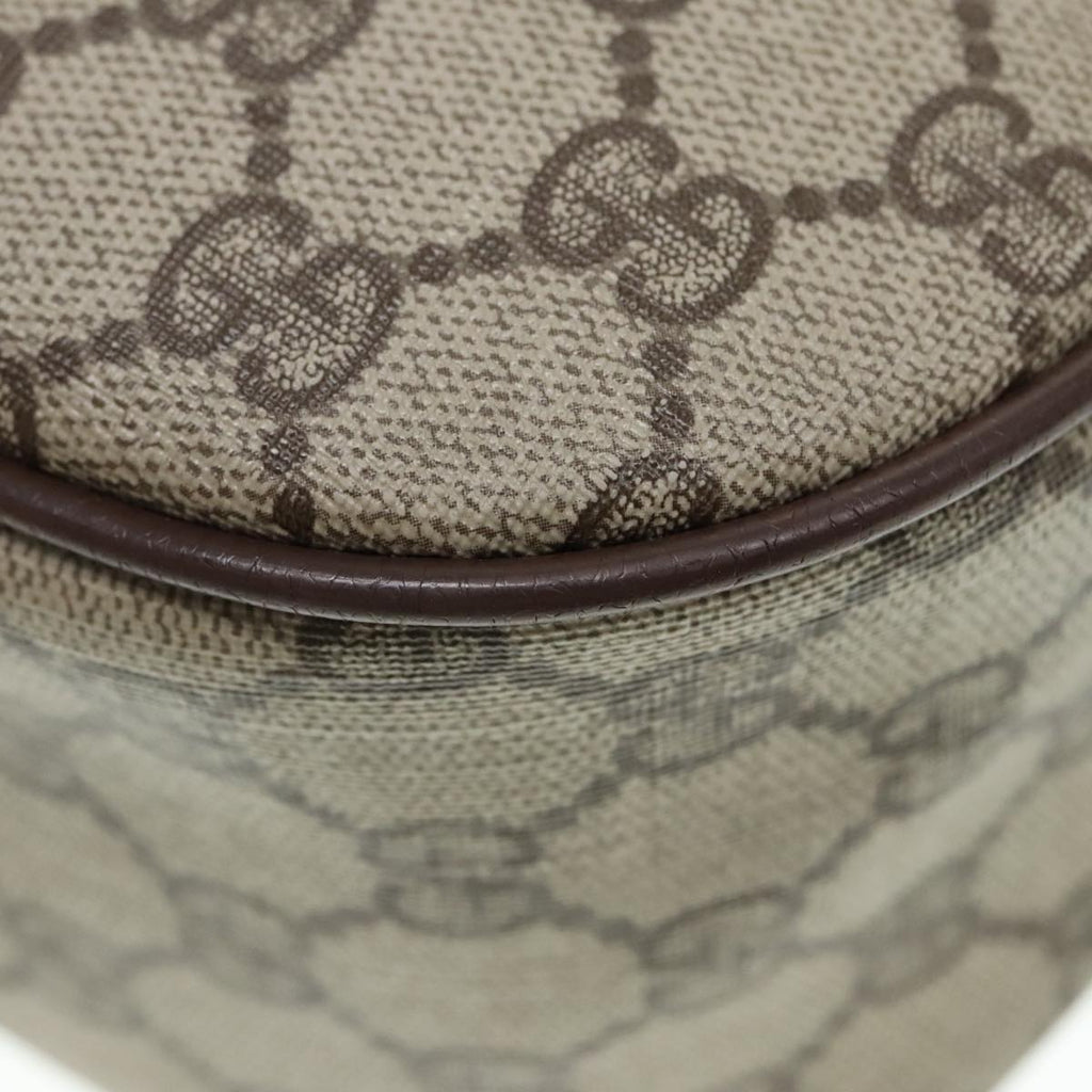 GUCCI GG Supreme Web Sherry Line Shoulder Bag PVC Beige 001 754 6177 91653