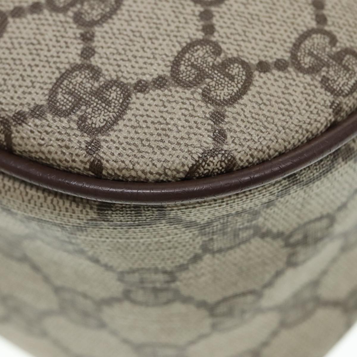 GUCCI GG Supreme Web Sherry Line Shoulder Bag PVC Beige 001 754 6177 91653
