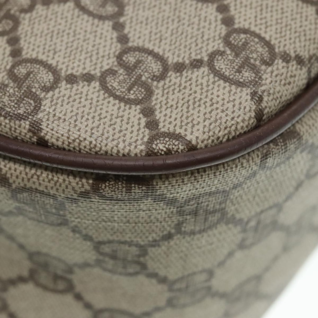 GUCCI GG Supreme Web Sherry Line Shoulder Bag PVC Beige 001 754 6177 91653