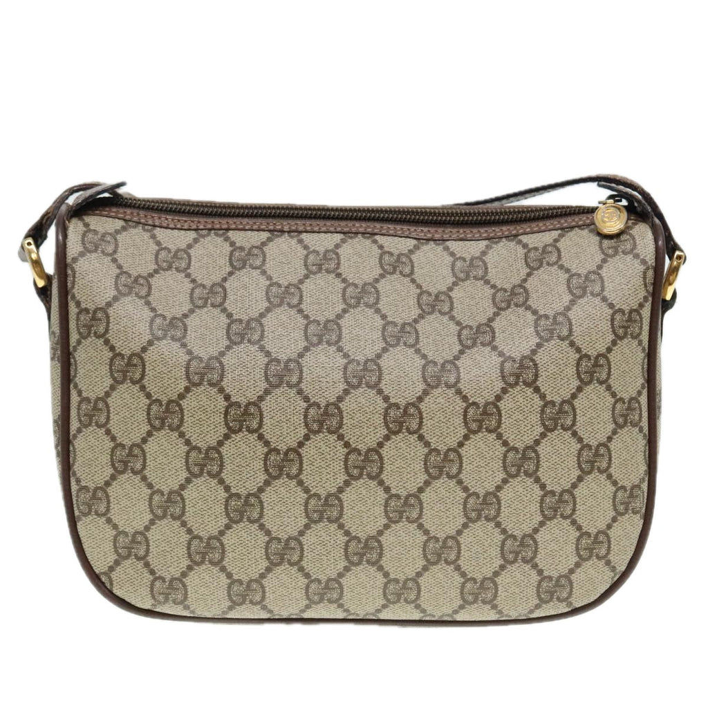 GUCCI GG Supreme Web Sherry Line Shoulder Bag PVC Beige 001 754 6177 91653