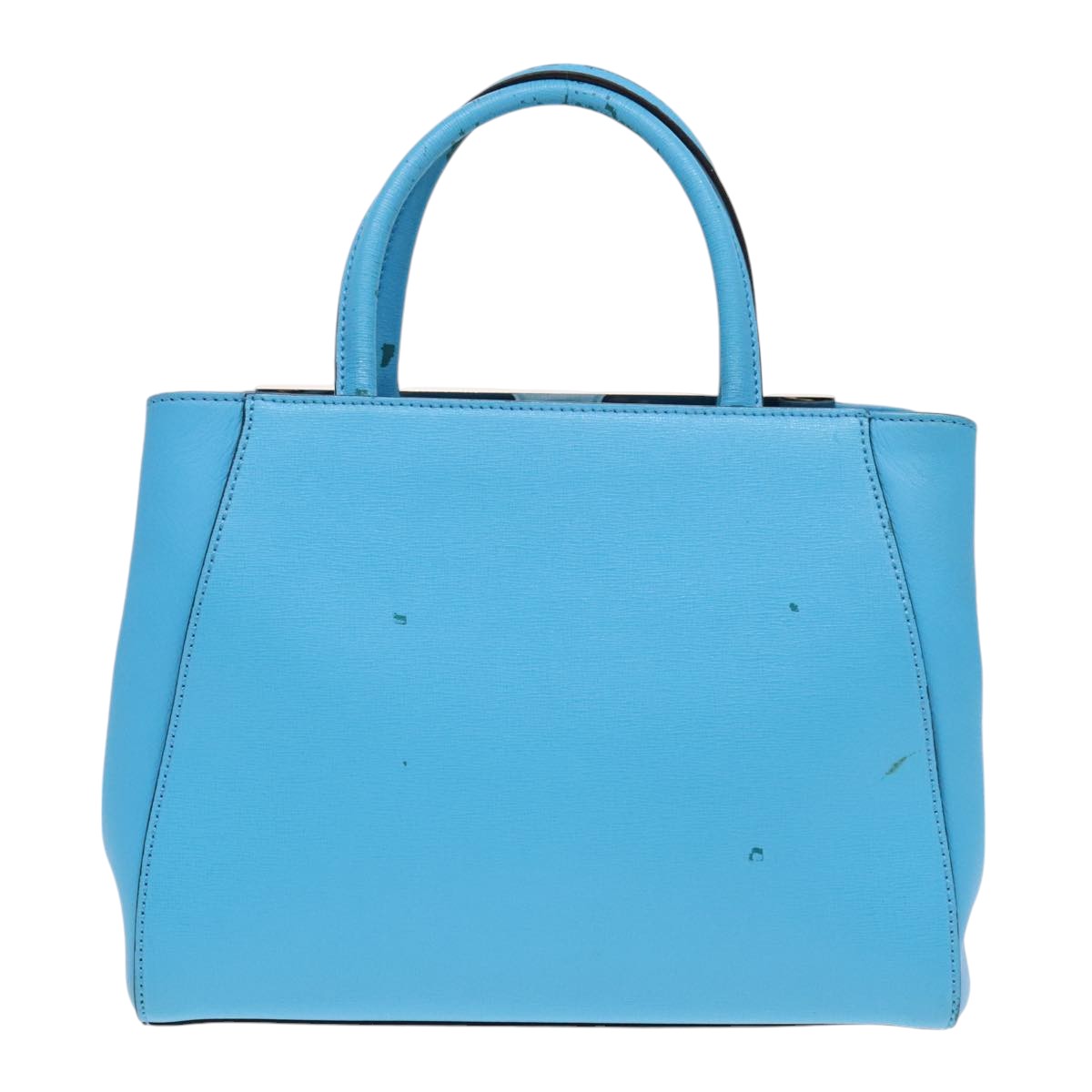 FENDI To joule Hand Bag Leather 2way Blue Silver 91658