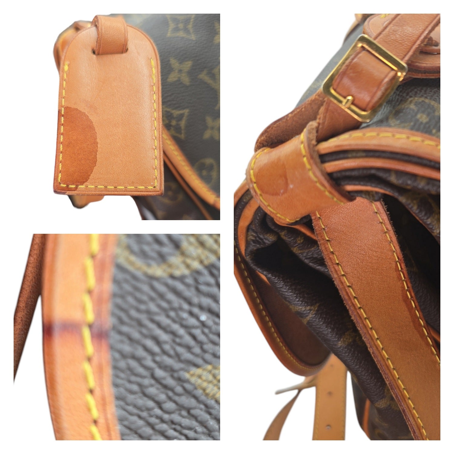 Louis Vuitton Vintage Monogram Saumur Bag