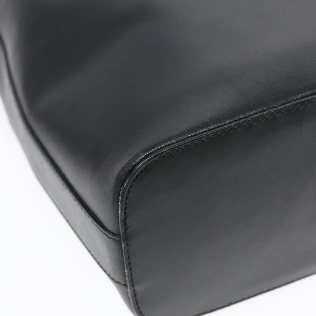 GUCCI Shoulder Bag Leather Black Silver 001 3814 91702