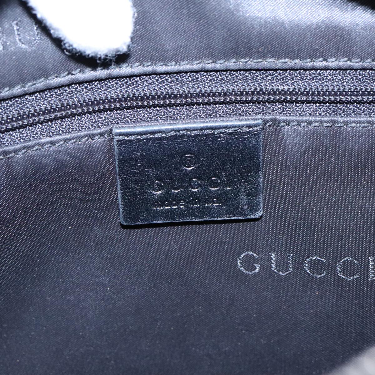 GUCCI Shoulder Bag Leather Black Silver 001 3814 91702