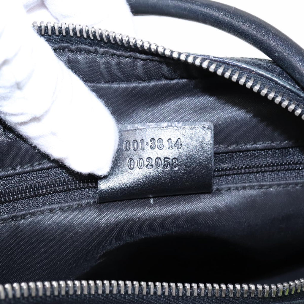 GUCCI Shoulder Bag Leather Black Silver 001 3814 91702